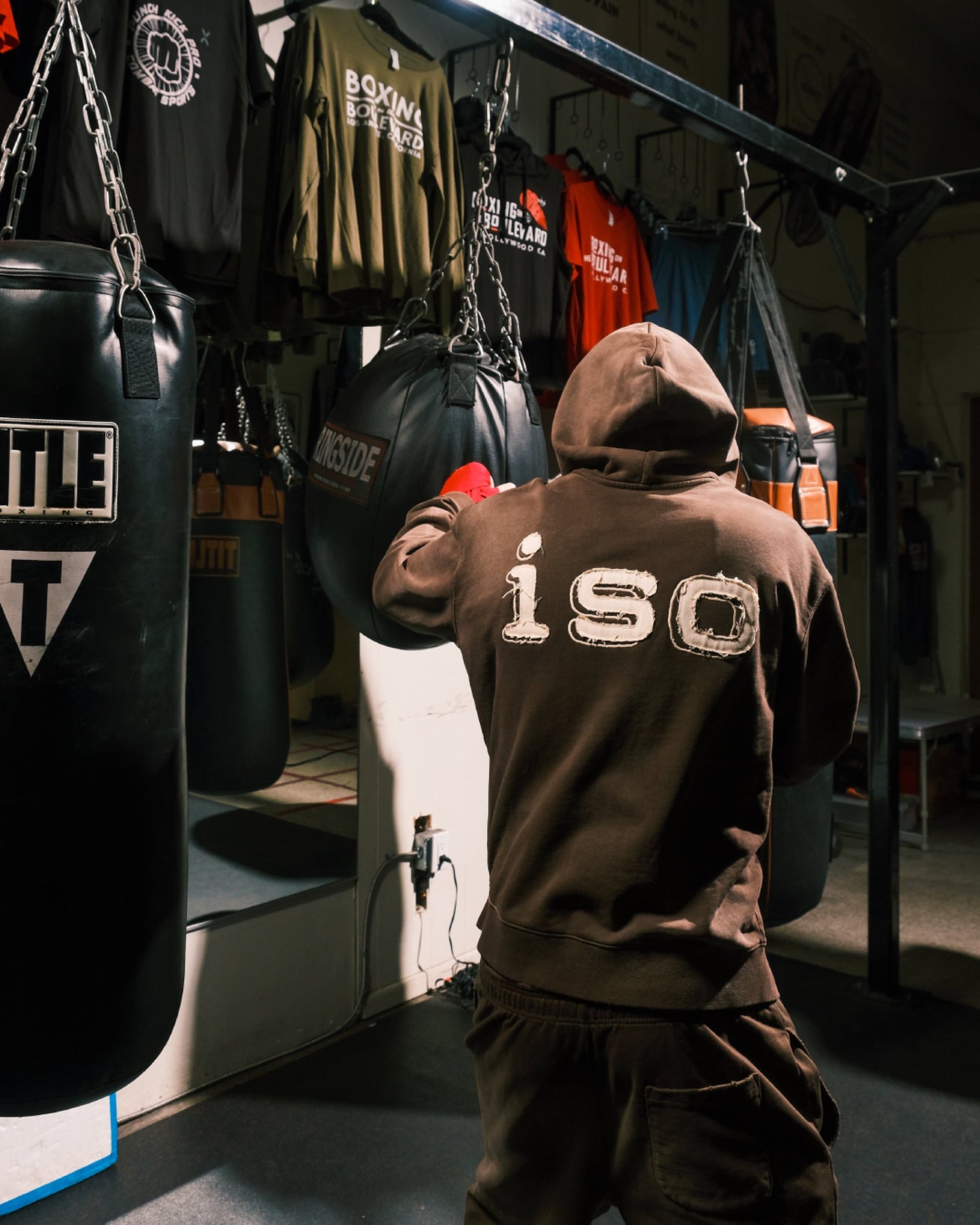iso Frayed Logo Zip Hoodie (Black)