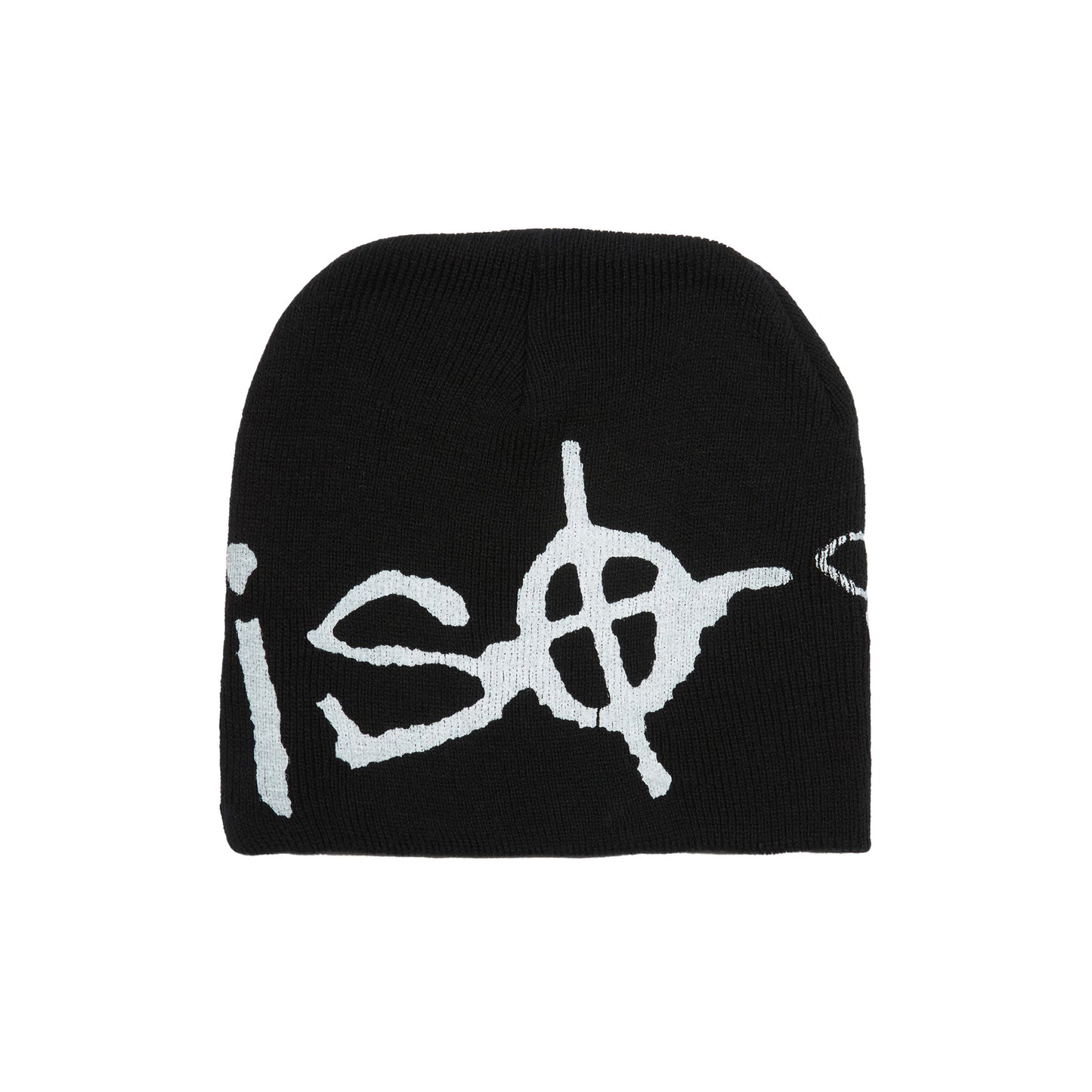 iso Signature Print Beanie (Black)
