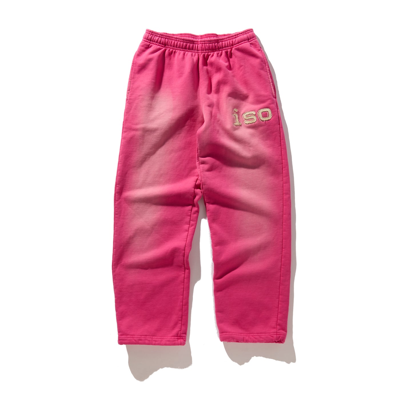 iso Frayed Logo Sweatpant (Pink)