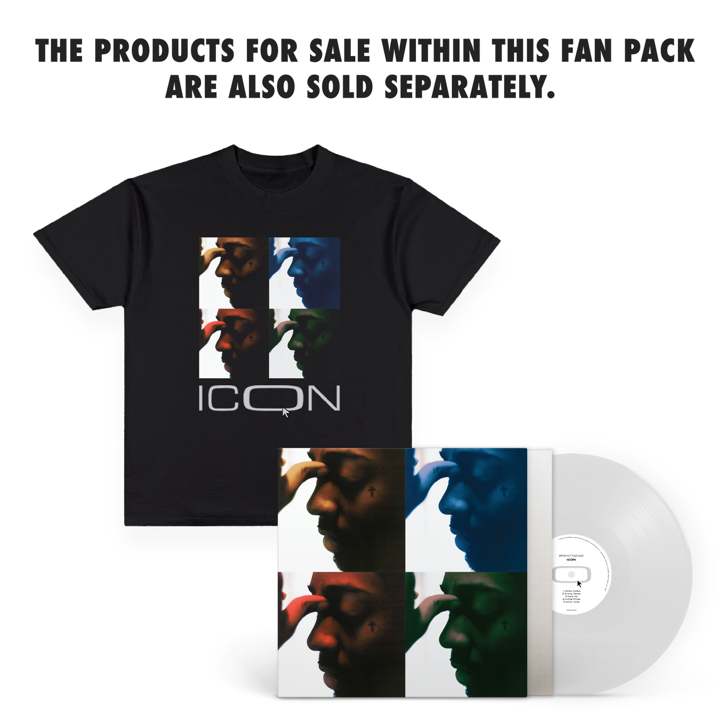Icon T-Shirt + Vinyl Fan Pack